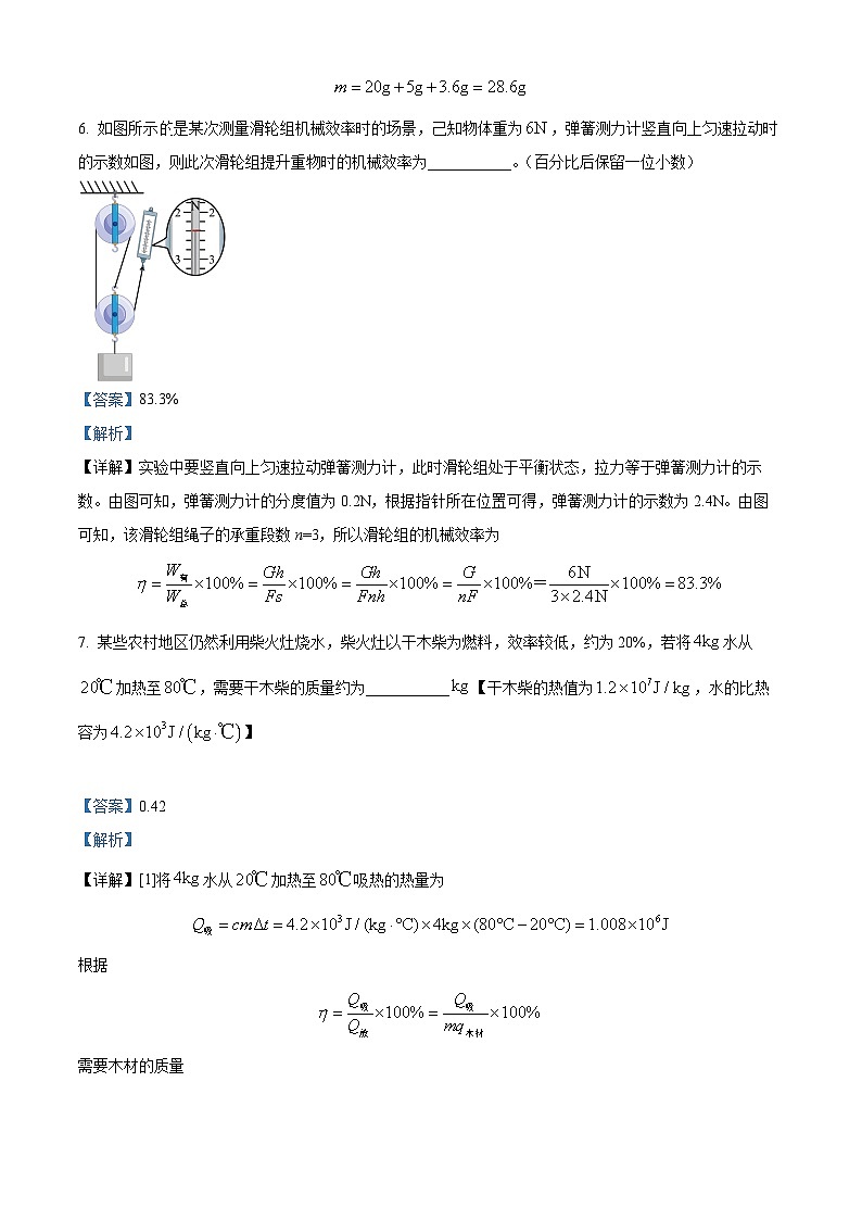 安徽省芜湖市无为市部分学校联考2023-2024学年九年级下学期3月月考物理试题（原卷版+解析版）03