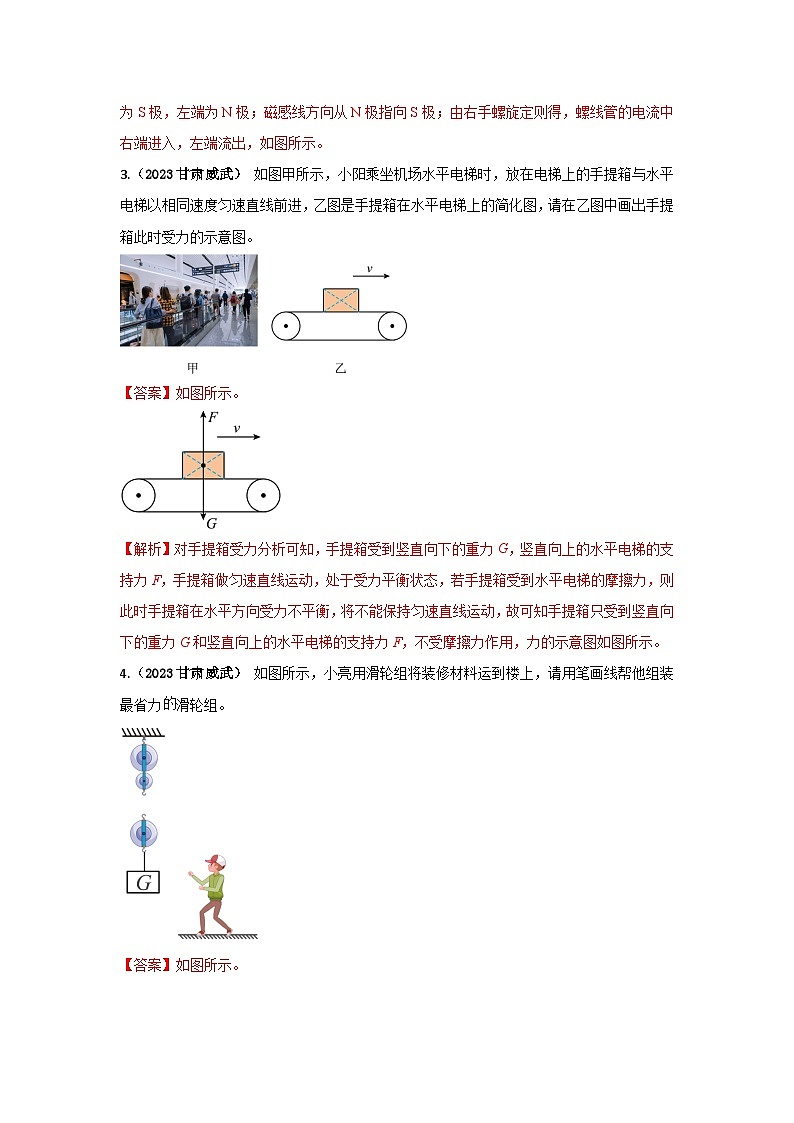 专题03 物理综合能力作图中考考题（解析版）第2页