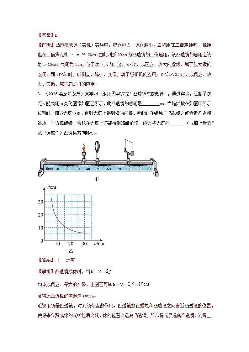 专题31 含有图像的光学类中考考题（解析版） 第2页