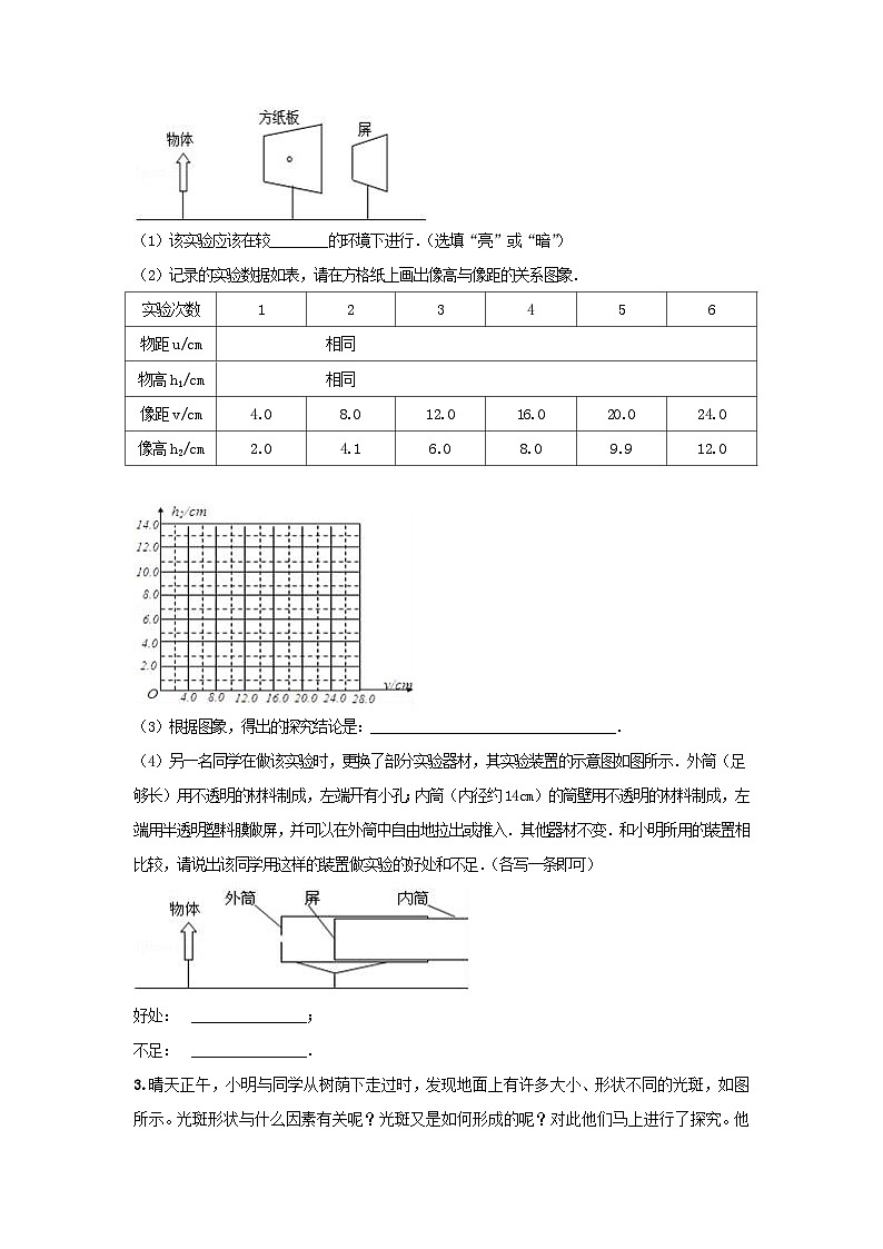 专题35 光学创新实验中考考题（原卷版） 第2页