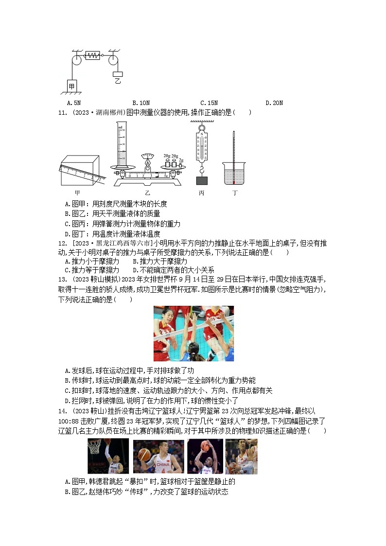 2024年中考物理专项复习训练：力（解析版）第2页