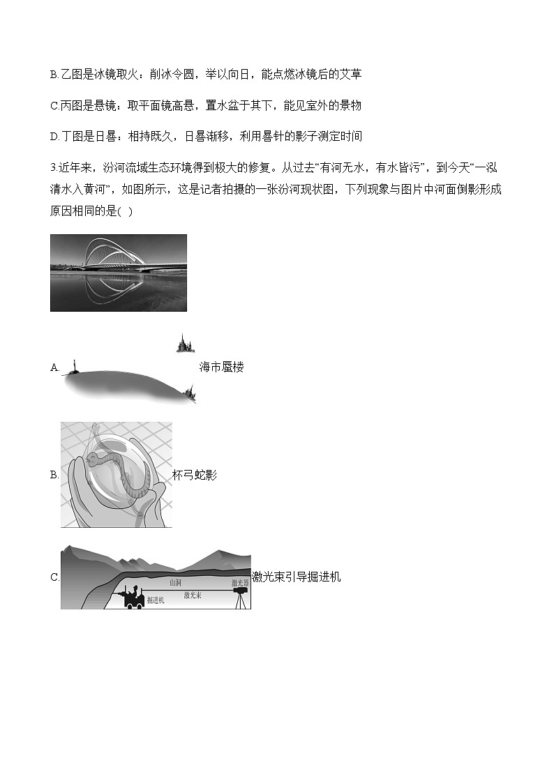 （2）光现象——2024届中考物理二轮复习题型强化第2页