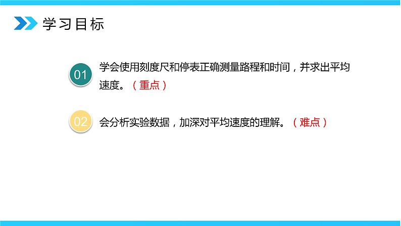 人教版八年级上册1.4《测平均速度》精品课件+教学设计+同步练习题（含参考答案）07