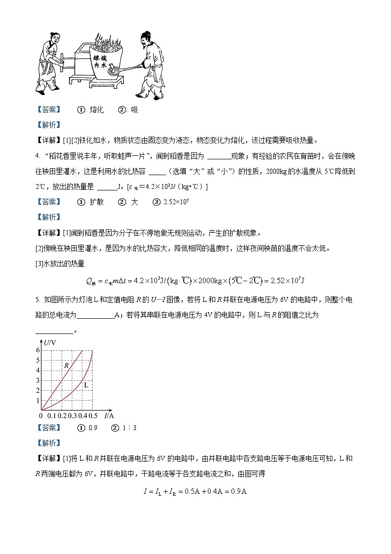 2024年河南省驻马店市中考物理一模试卷（原卷版+解析版）02