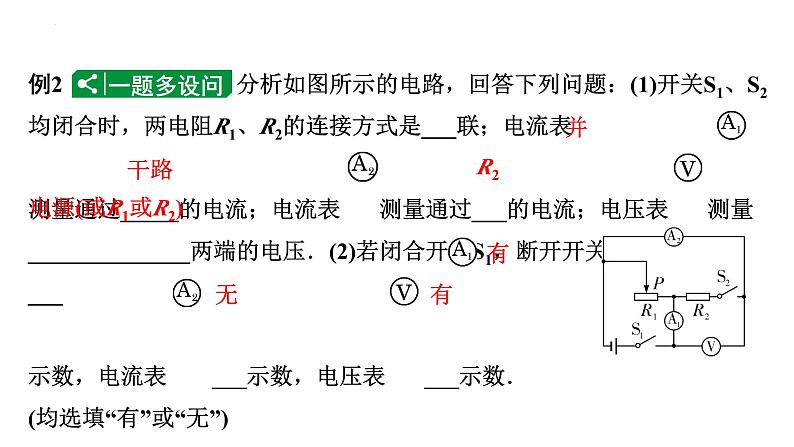 2024年宁夏中考物理一轮复习（课件） 微专题 电路识别、连接与设计05