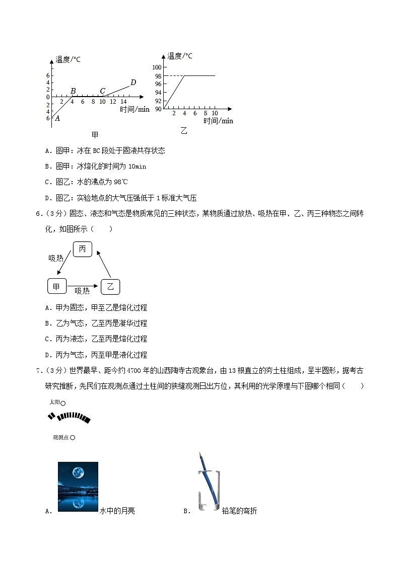2022-2023学年山东省德州市宁津县八年级上学期期末物理试题及答案02