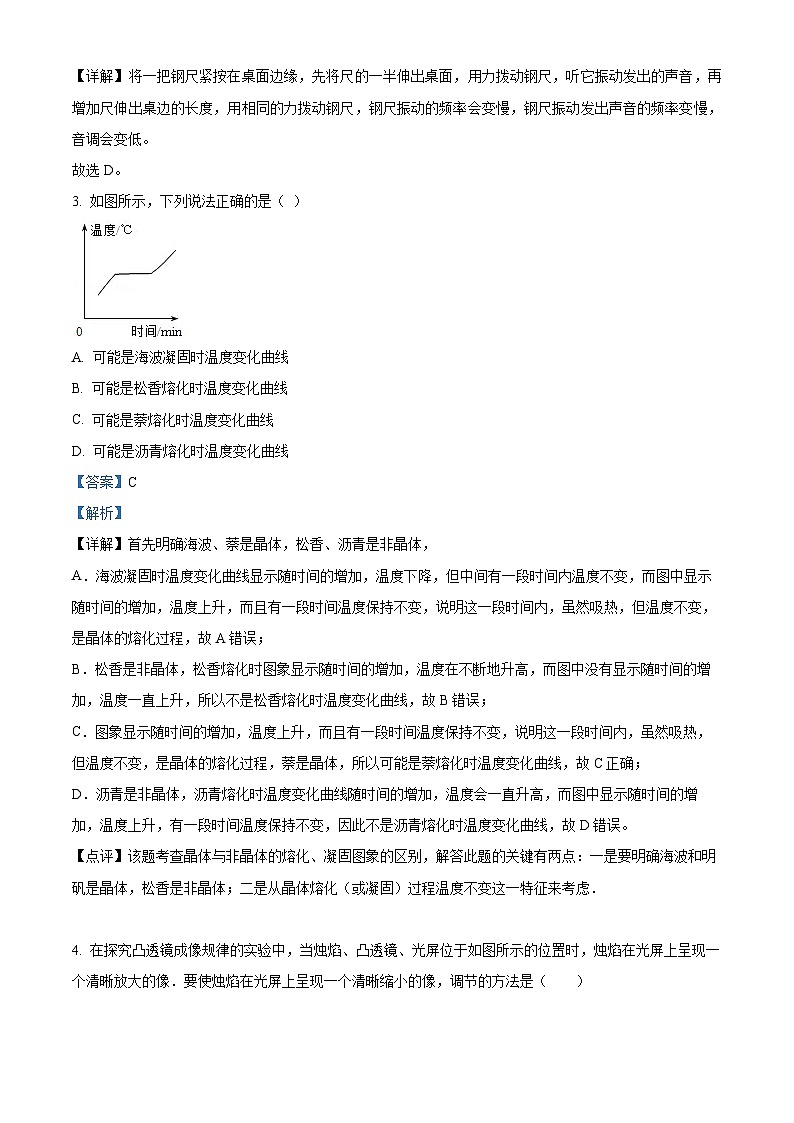 2024年甘肃省武威市凉州区武威第四中学教研联片中考模拟一模物理试题（解析版）第2页