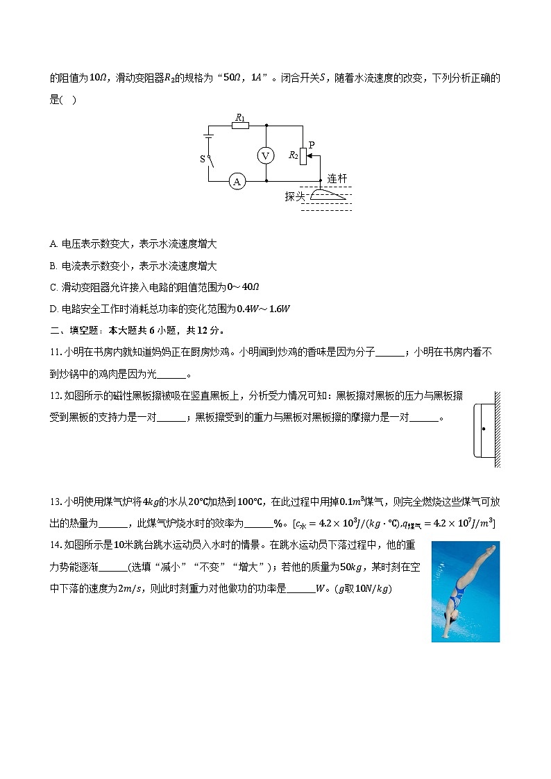 2024年山东省济宁市任城区中考物理一模试卷（含解析）03