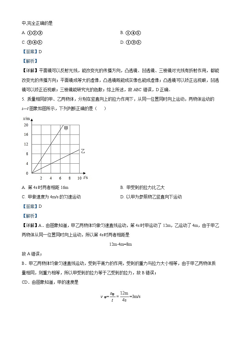 2024年山东省济宁市梁山县中考一模物理试题（解析版）第3页