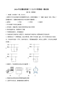 2024年安徽省芜湖二十九中中考物理一模试卷（含解析）