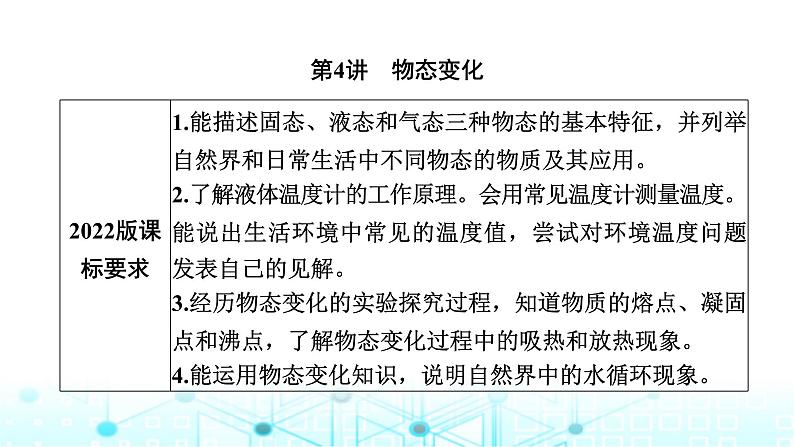 中考物理一轮复习声光热第4讲物态变化课件第1页
