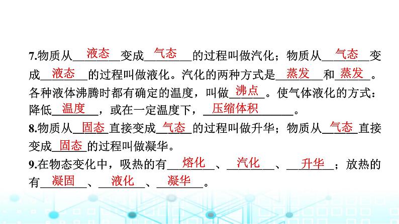 中考物理一轮复习声光热第4讲物态变化课件第7页