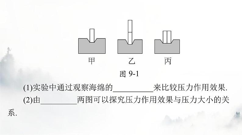 人教版八年级物理下册第九章压强聚焦中考课件第2页