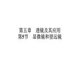 5.5显微镜和望远镜+课件+2023-2024学年人教版+物理八年级上册