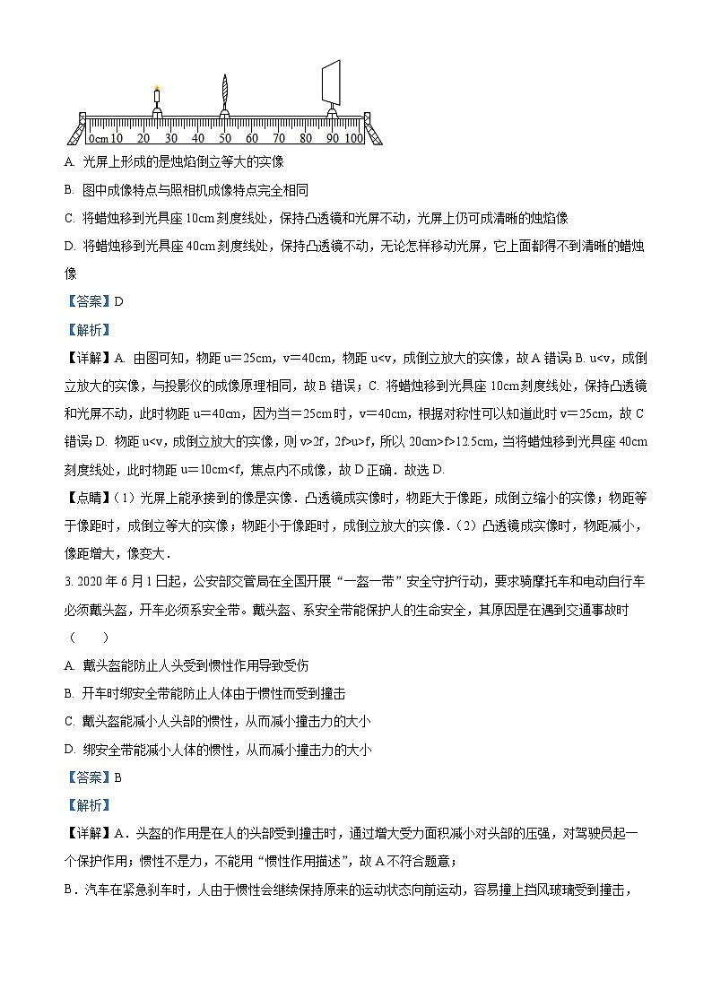 2024年江苏省连云港市新海初级中学中考一模物理试卷（原卷版+解析版）02