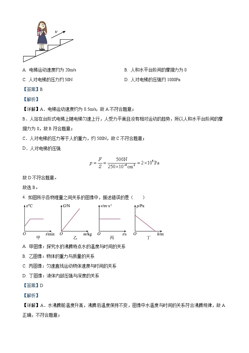 四川省巴中市平昌中学2023-2024学年八年级下学期物理期中考试题（解析版）第2页