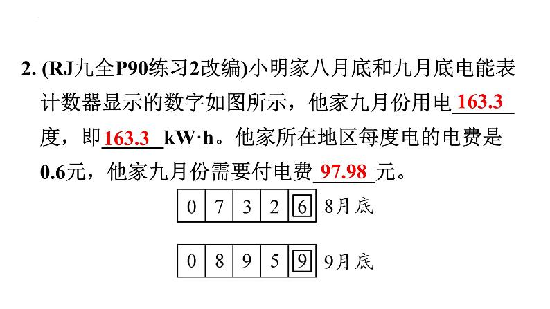 第十八章电功率单元复习   课件 2023-2024学年初中物理人教版九年级全一册08