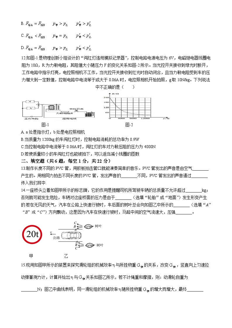 2024年江苏省宿迁市沭阳县城区部分学校中考二模物理试题第3页
