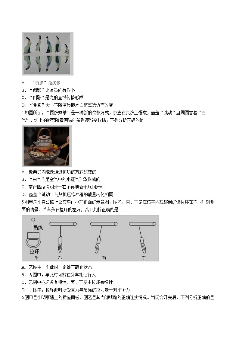 +2024年山东省潍坊安丘市中考一模物理试题第2页