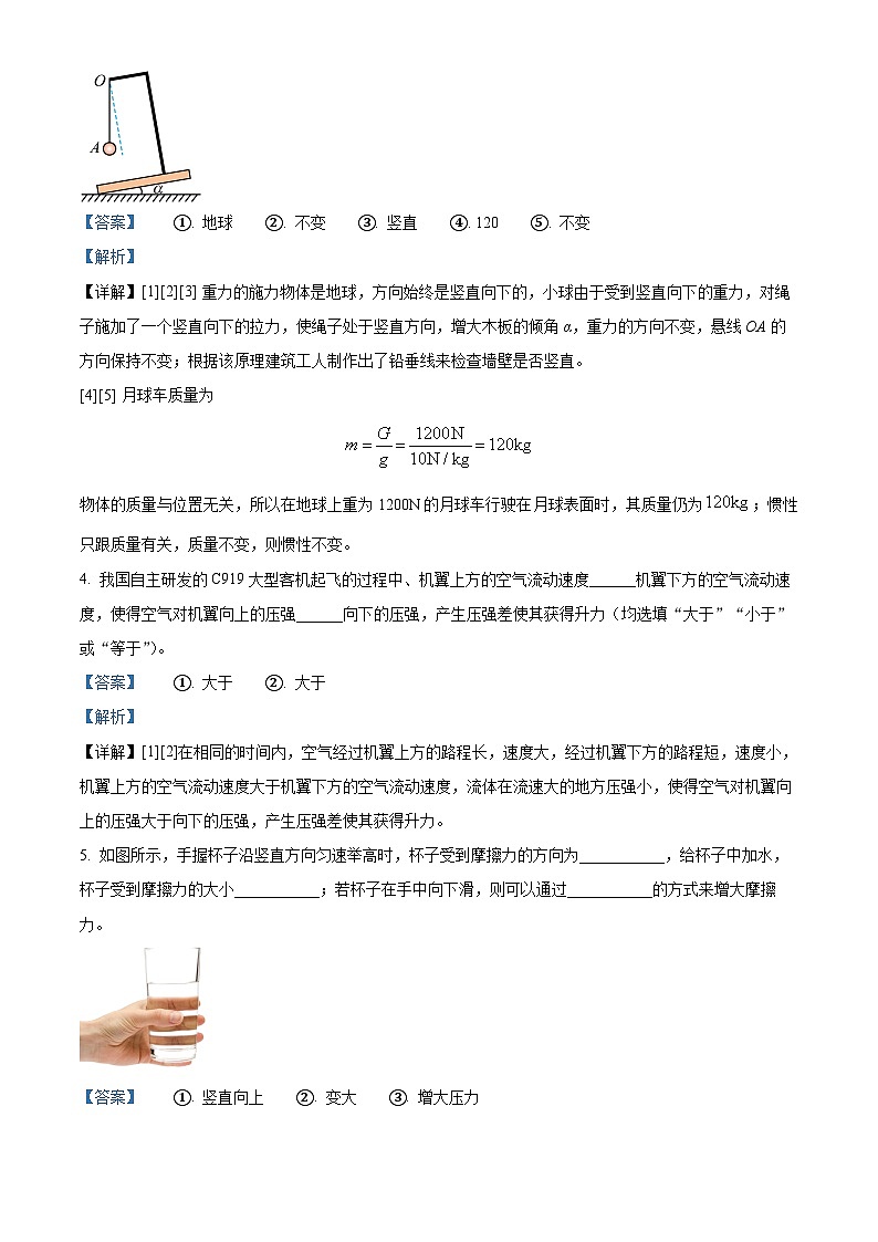 河南省洛阳市西工区2023-2024学年八年级下学期期中考试物理试卷（解析版）第2页