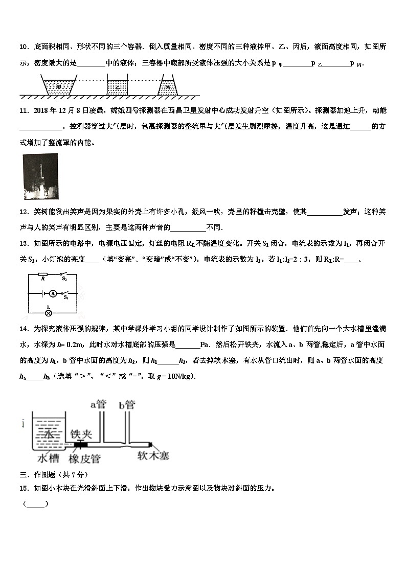 2024年江苏省扬州市江都区中考物理适应性模拟试题第3页