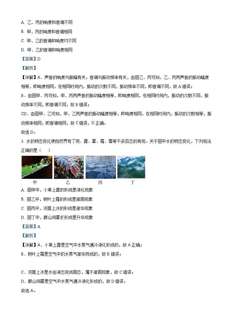 2024年甘肃省武威市凉州区凉州区高坝中学联片教研中考二模物理试题（原卷版+解析版）02