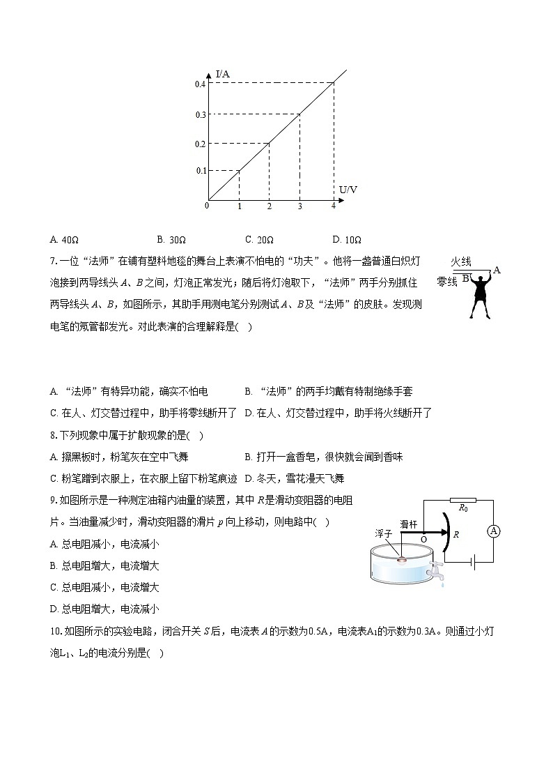 2024年天津市武清区杨村五中中考物理模拟试卷（含详细答案解析）第2页