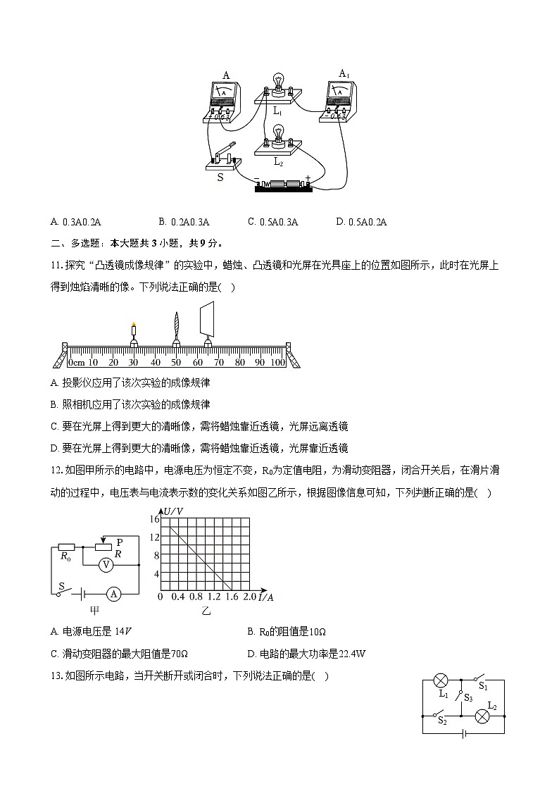 2024年天津市武清区杨村五中中考物理模拟试卷（含详细答案解析）第3页