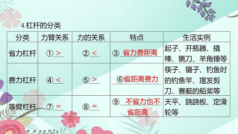 中考物理专题课件：第14讲 杠杆 滑轮 斜面第8页