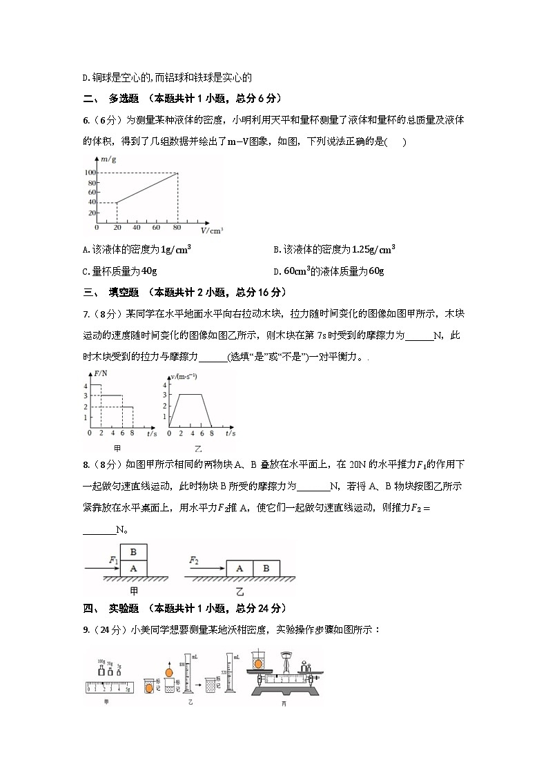 2024年人教版中考物理一模试题（含答案）第2页