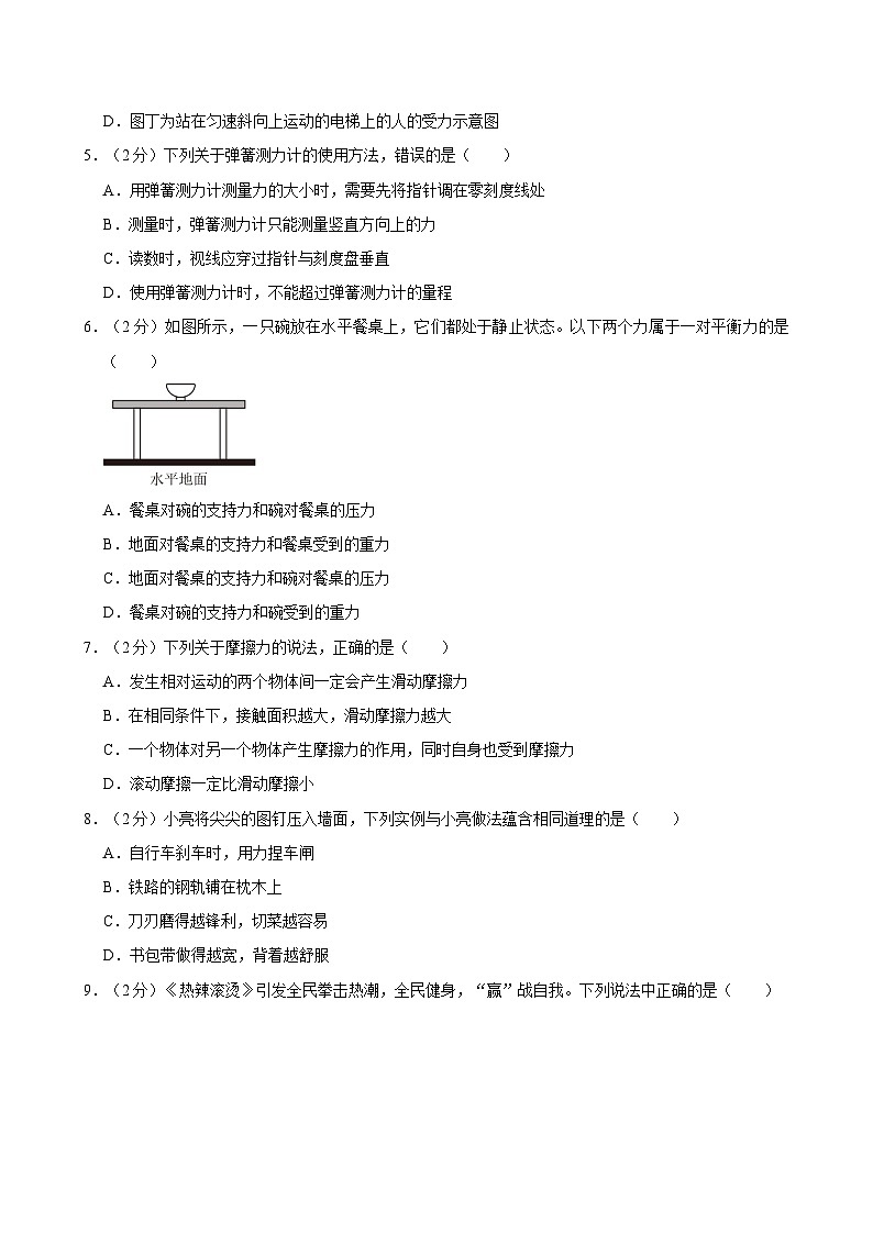 山东省青岛市城阳区2023-2024学年八年级下学期期中考试物理试题02