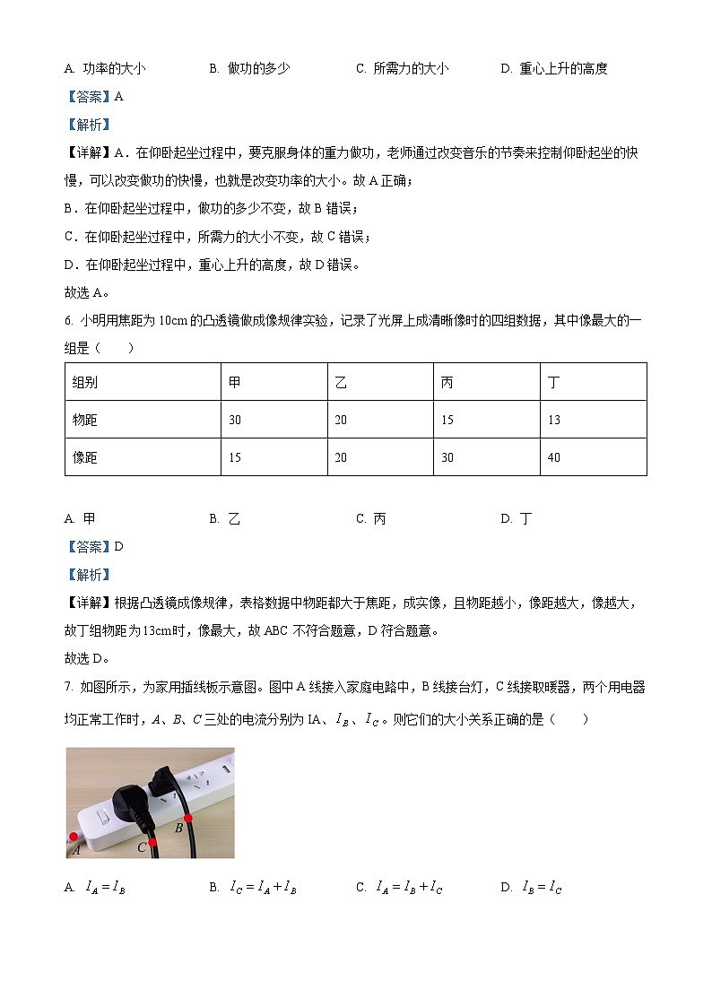 2024年江苏省连云港市新海实验中学和外国语联考中考一模物理试题（原卷版+解析版）03