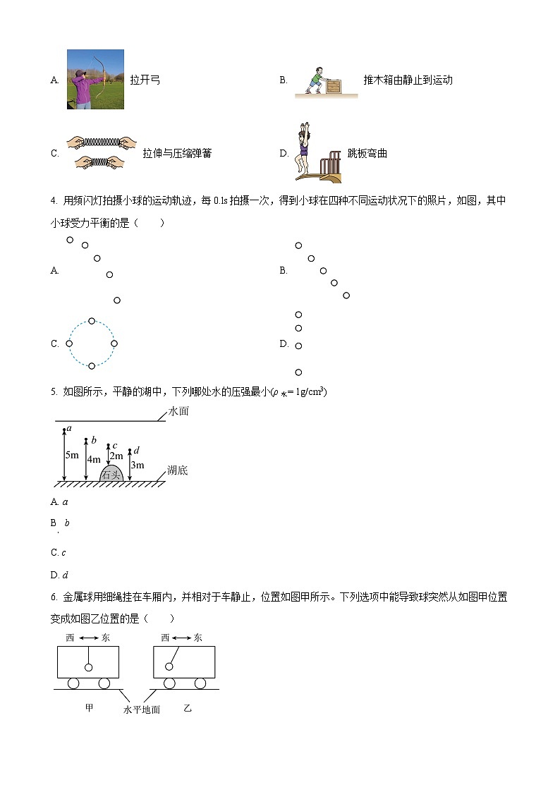 广东省广州市骏景中学2023-2024学年八年级下学期4月期中物理试题（原卷版+解析版）02