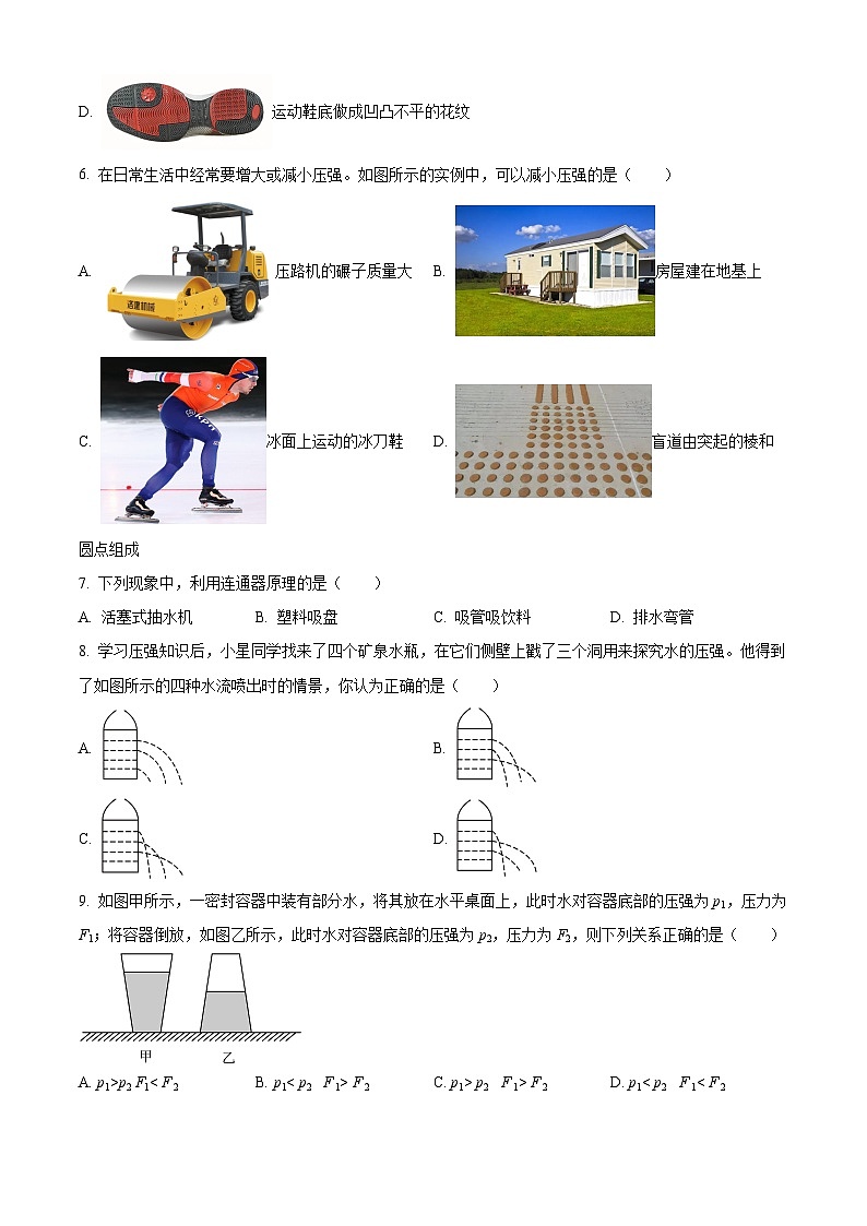 湖南省长沙市长沙县2023-2024学年八年级下学期4月期中物理试题（原卷版+解析版）02