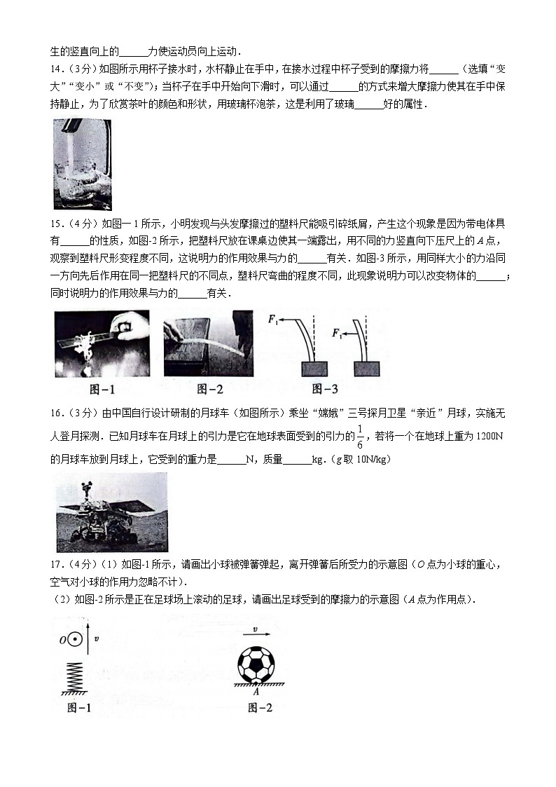 陕西省渭南市高新区2023-2024学年八年级下学期期中检测物理试卷03