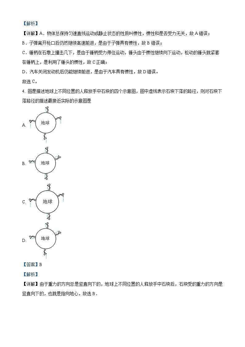 北京市牛栏山第一中学实验学校2023-2024学年九年级下学期4月月考物理（解析版）第2页