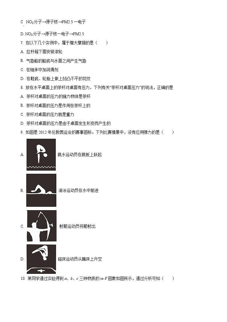 江苏省盐城市亭湖区康居路初中教育集团2023-2024学年八年级下学期4月期中物理试题（原卷版+解析版）02