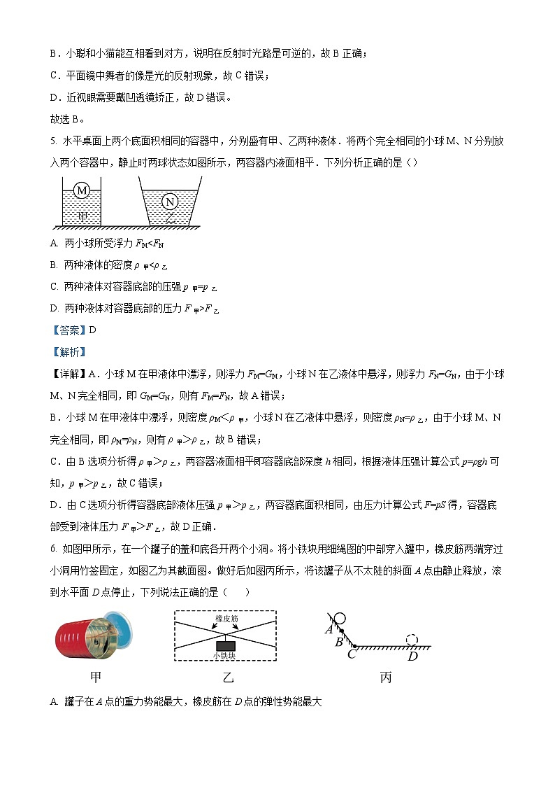 2024年广东省深圳市龙岗区宏扬学校中考复习模拟预测物理试题（原卷版+解析版）03