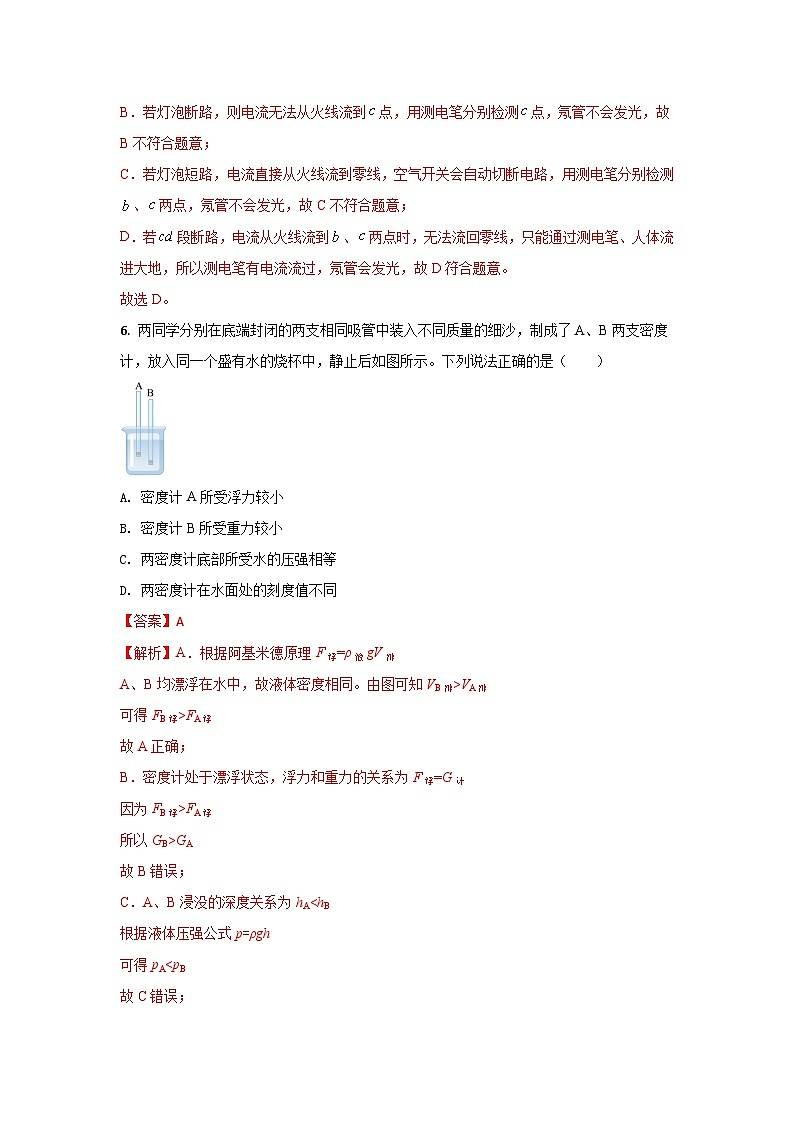 158， 2024年吉林省中考物理三模专用卷---2024年各直辖市省及省会城市中考物理三模高度仿真试卷第3页