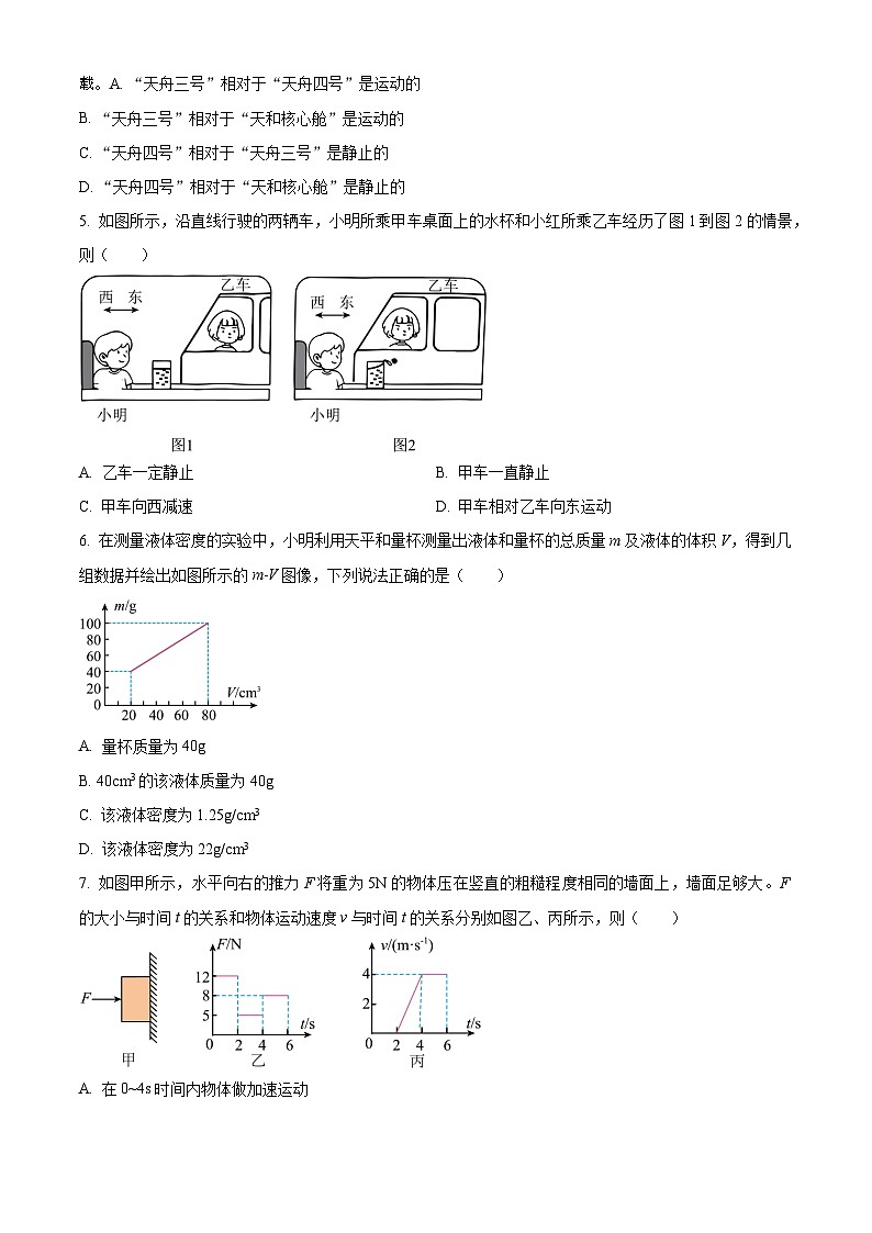 187，2024年江苏省常州市天宁区正衡中学中考物理调研试题第2页