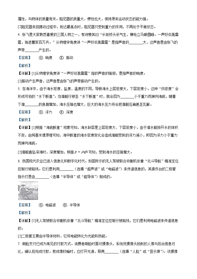 83，江西省大余县南安中学2023-2024学年九年级下学期一模物理试卷第2页
