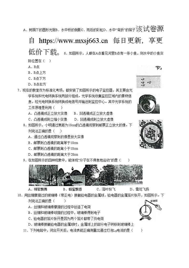 123，2024年山东省枣庄市山亭区中考一模物理试题02