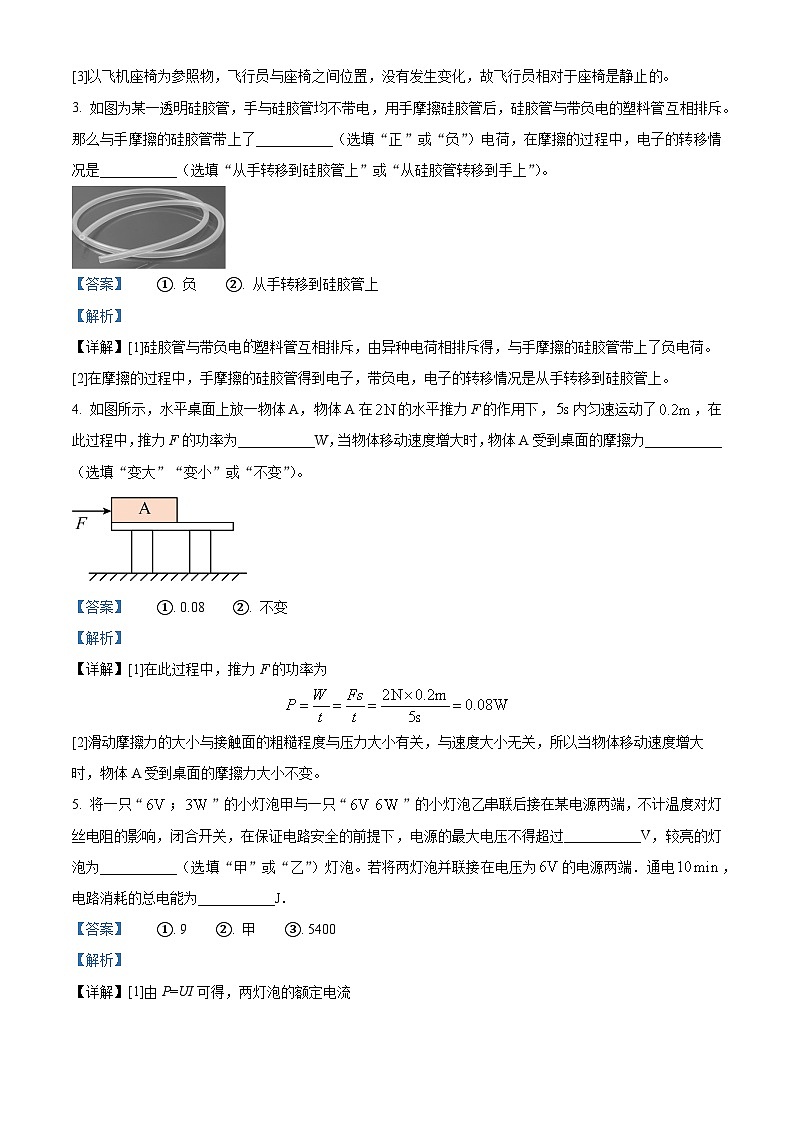 2024年河南省信阳市潢川县中考三模物理试卷（解析版）第2页