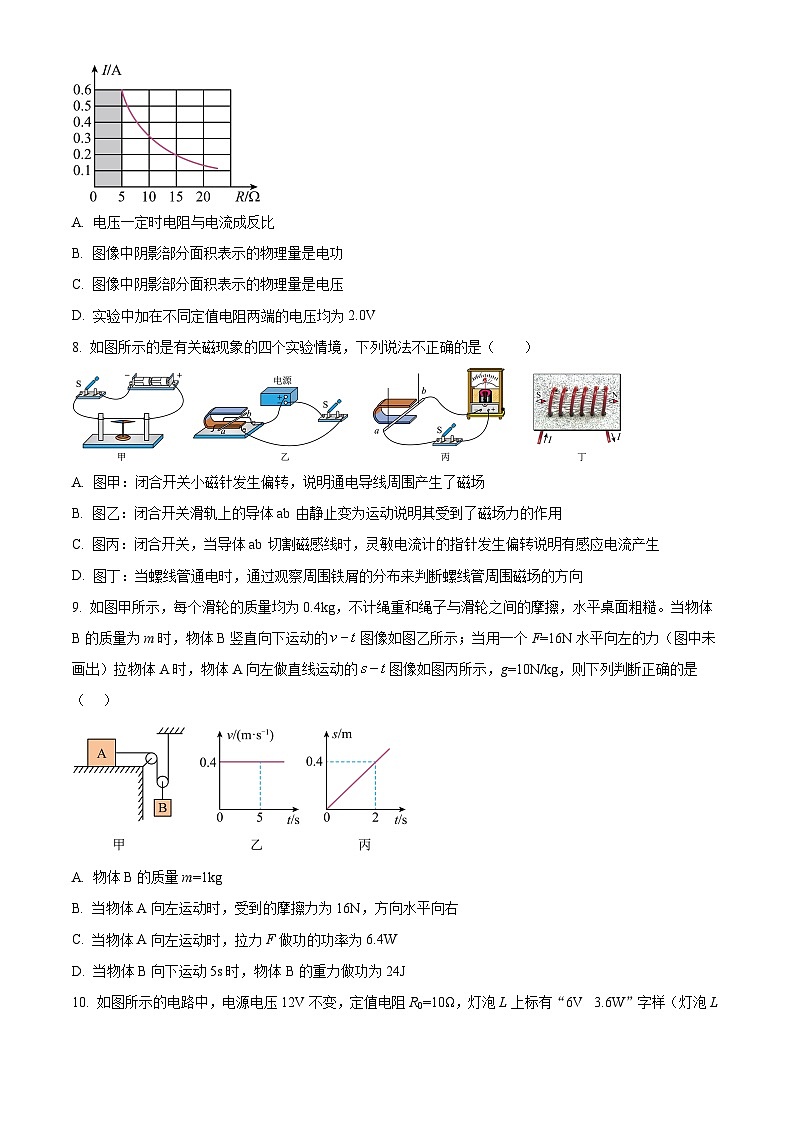 2024年黑龙江省大庆市龙凤区中考二模物理试题（原卷版+解析版）03