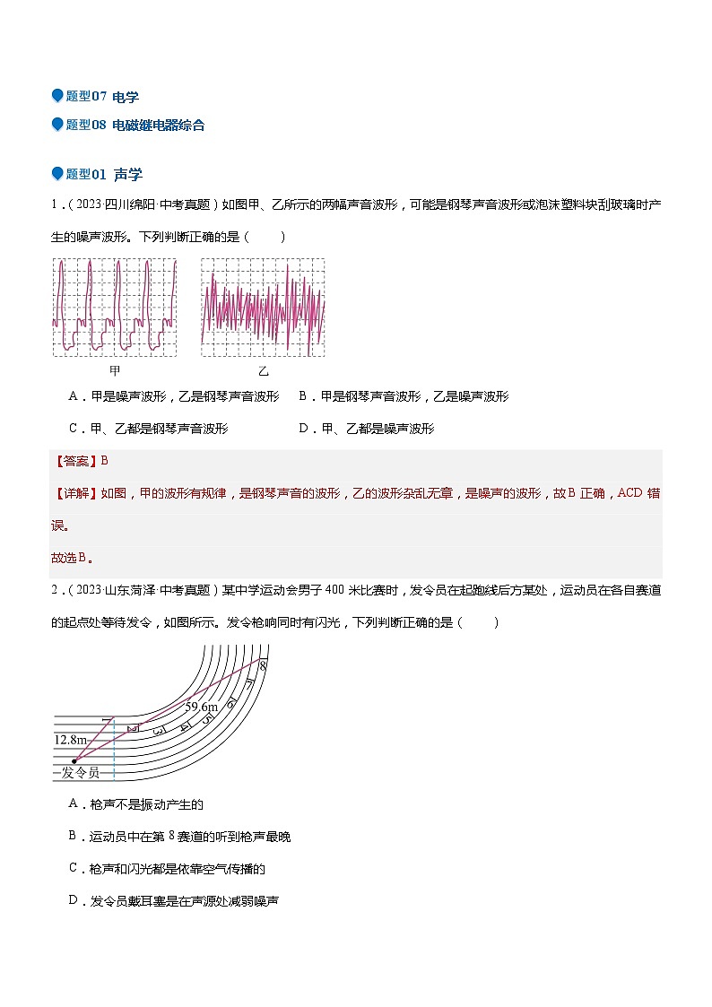 压轴题13 图像题、表格题-2024年中考物理压轴题专项训练（全国通用）03