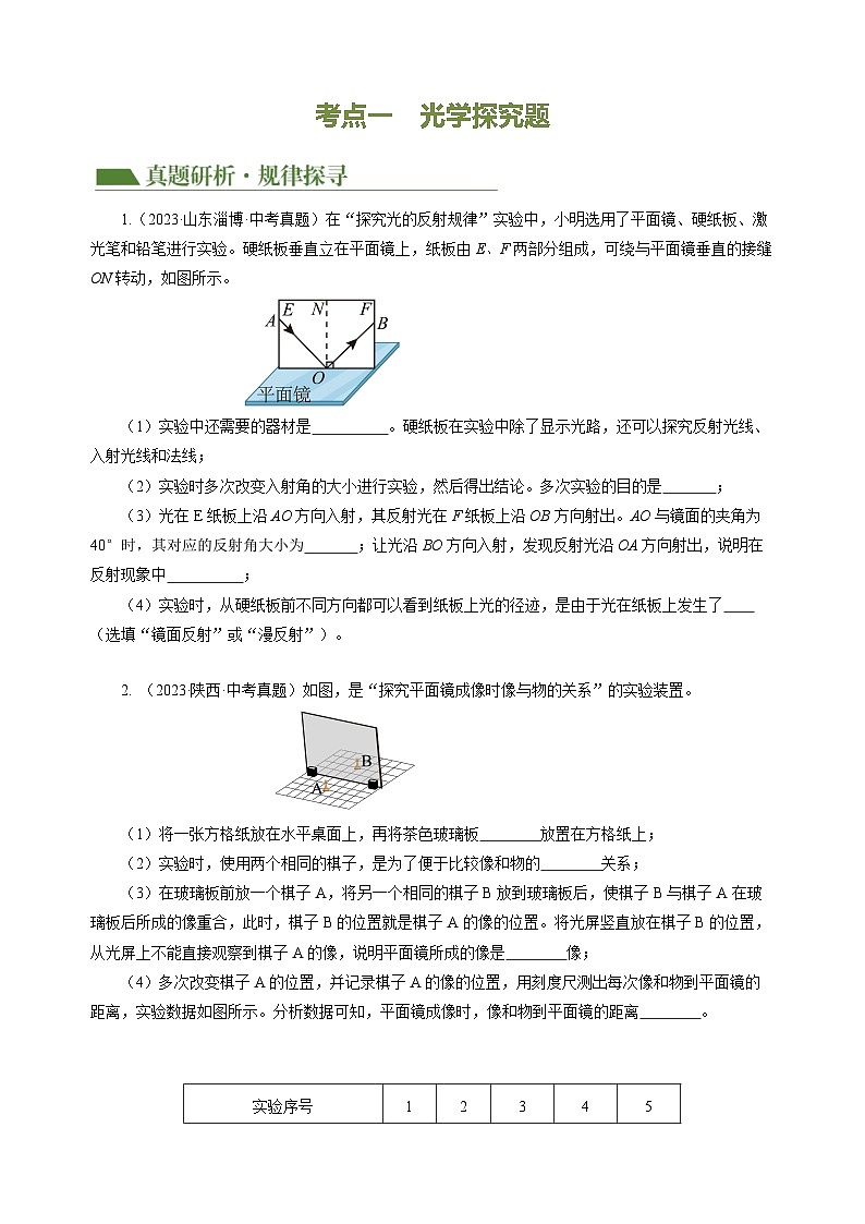 专题18 实验探究题（光与热）（讲练）- 中考物理二轮复习讲与练（全国通用）03