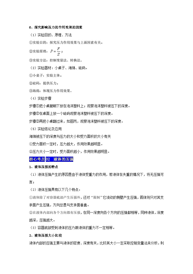第10章  压强和浮力【速记清单】（原卷版+解析版）03