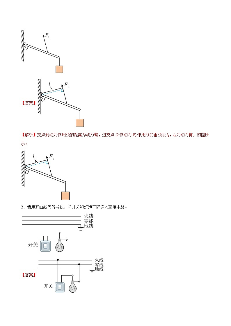 2024年中考物理二轮复习 热点 专题04 作图题（含解析）第2页
