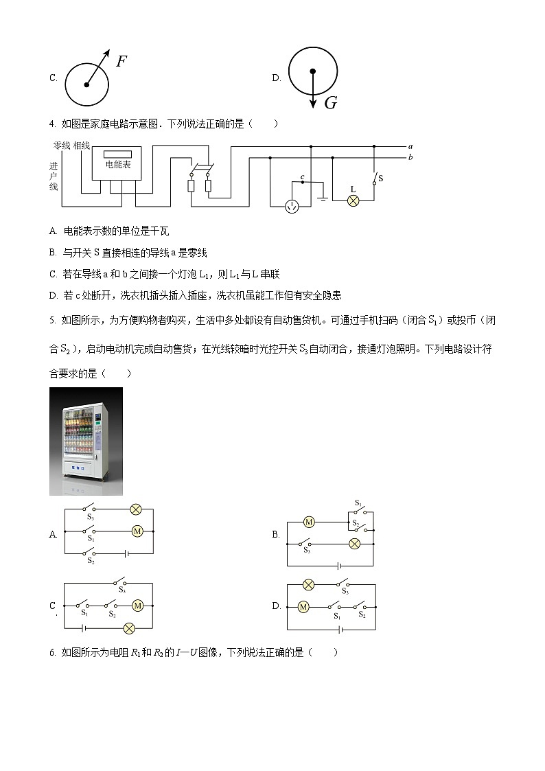 2024年天津市红桥区中考物理三模试题（原卷版）第2页