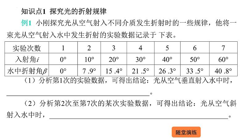 4.3 光的折射  课件 2023-2024学年物理（沪科版）八年级全一册03